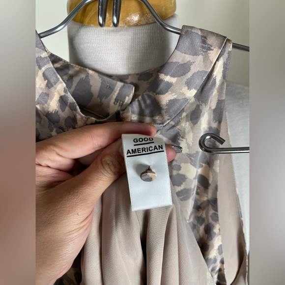 Good American The Resort Leopard Halter Dress - Size 3 - Picture 13 of 16